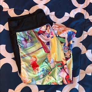Snow white cropped leggings